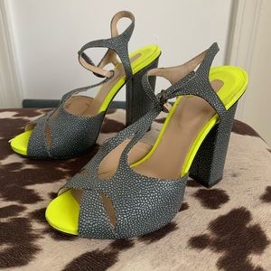 Neon Yellow Mary Janes